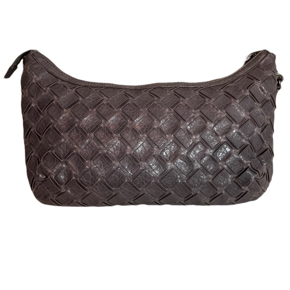 JESSICA SIMPSON Taupe Grey Woven Bag Purse - Picture 3 of 9